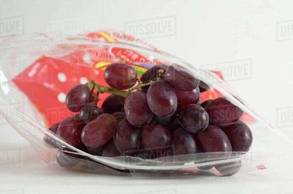 Red grapes in a Ziploc bag - Royalty-free Stock Photo | Dissolve