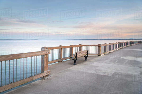 Boulevard Park Boardwalk, Taylor Dock on Bellingham Bay, Bellingham