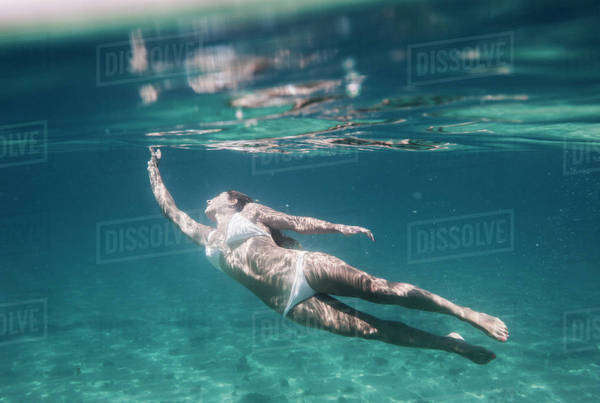 bathing suit dissolves in water