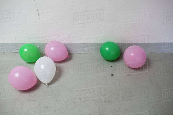 Balloons on the floor - Stock Photo - Dissolve