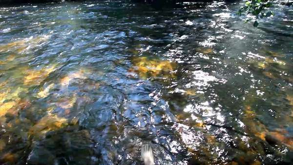 rippling water