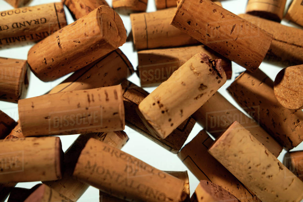 Collection of wine corks Stock Photo Dissolve