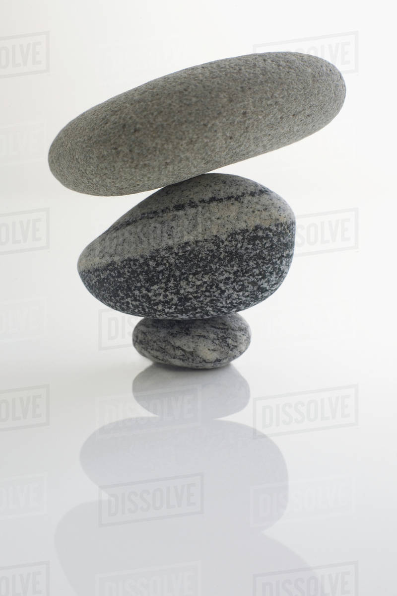 three balanced stones stock