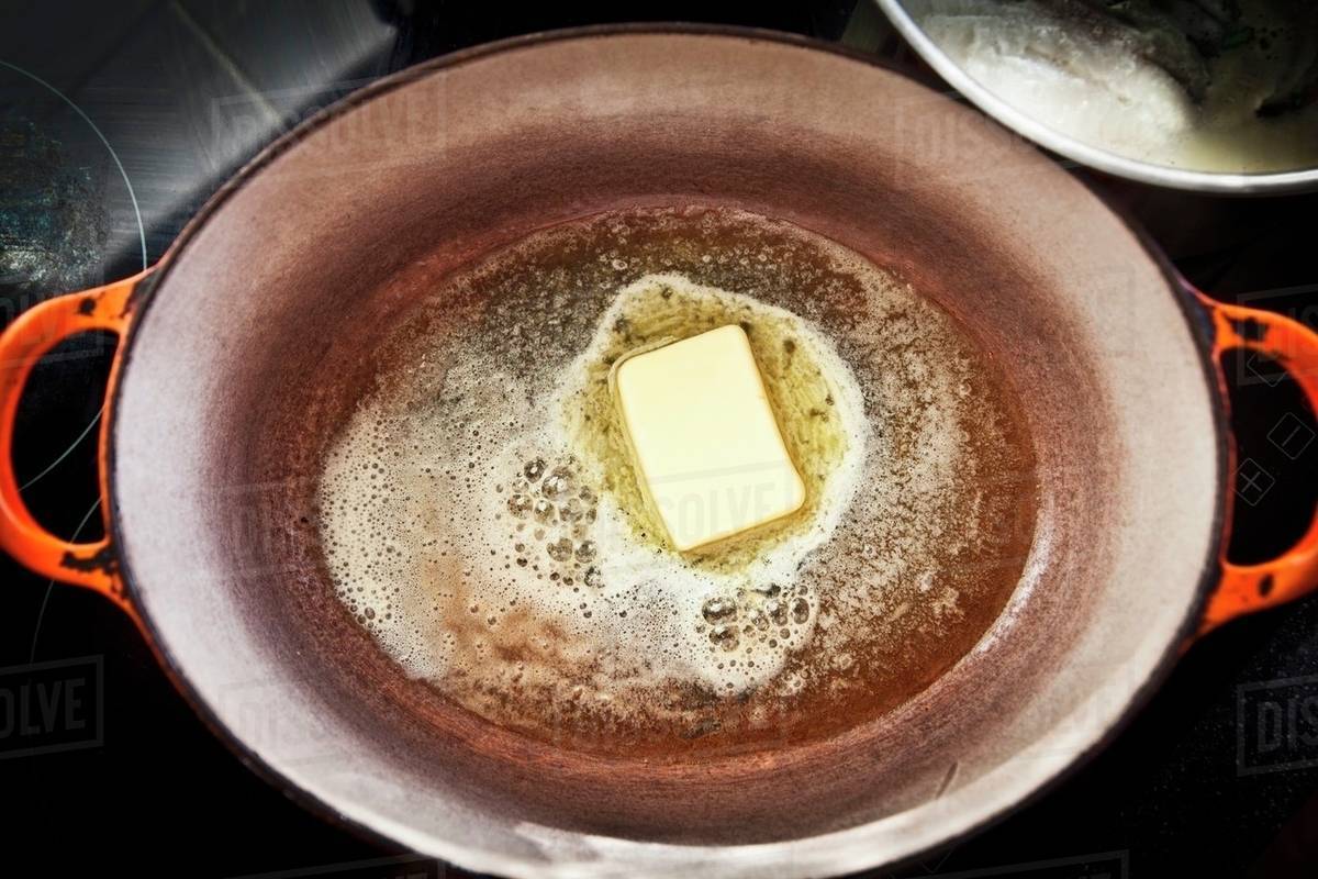 Butter melting Stock Photo Dissolve