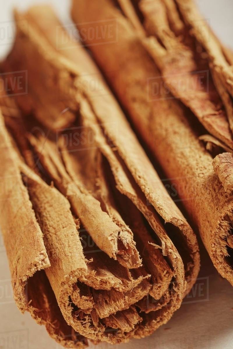 Mexican cinnamon sticks (closeup) Stock Photo Dissolve