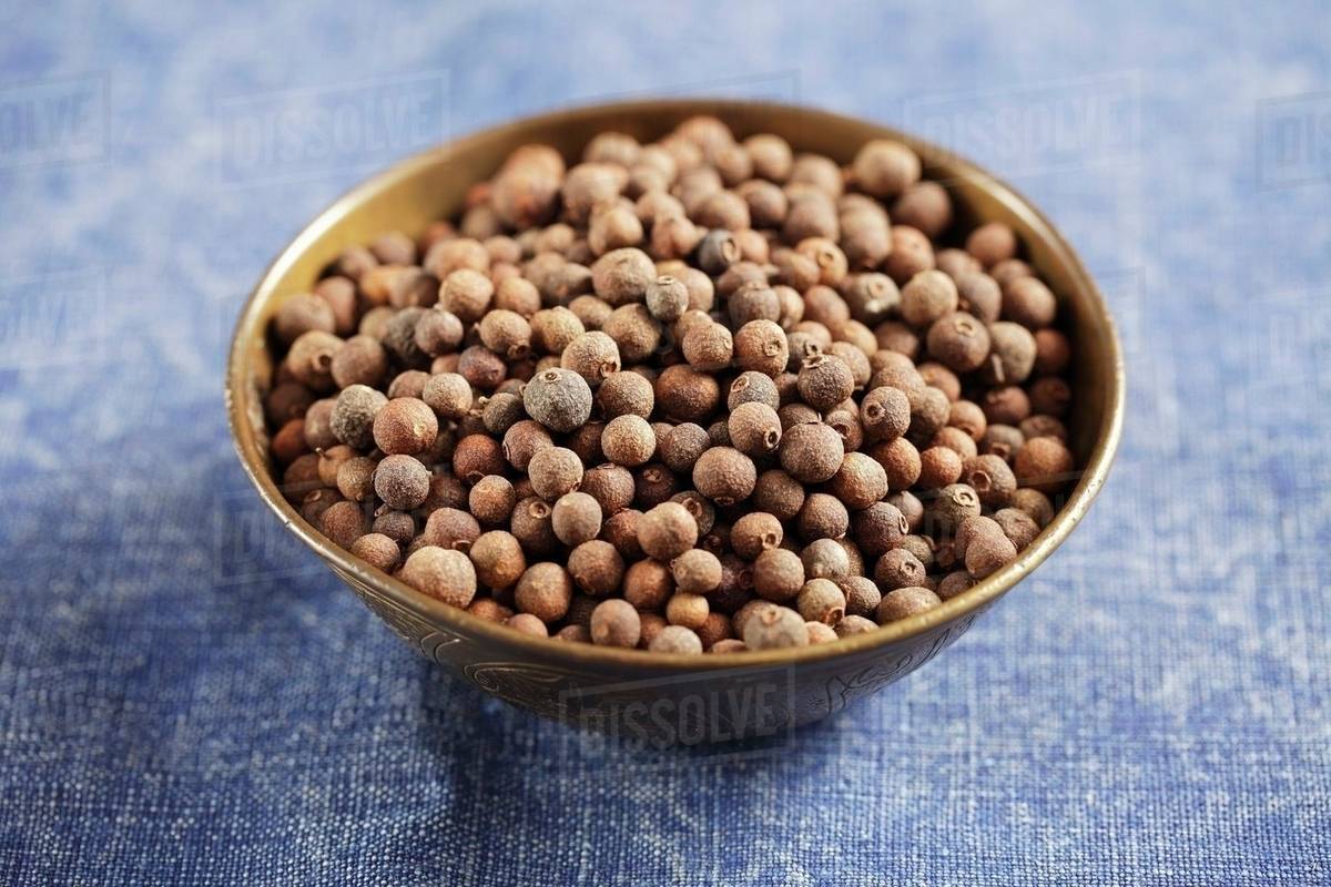 Allspice seeds in a bowl Stock Photo Dissolve