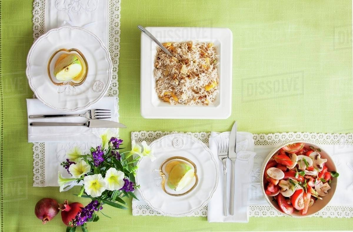 Menu for Rosh Hashanah - Royalty-free Stock Photo | Dissolve