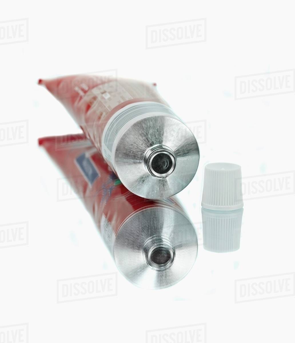 A tube of mustard Stock Photo Dissolve