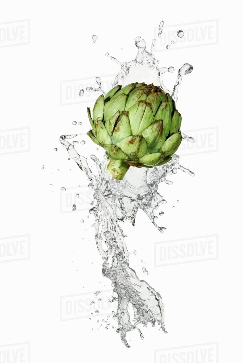 Water and artichoke Stock Photo Dissolve