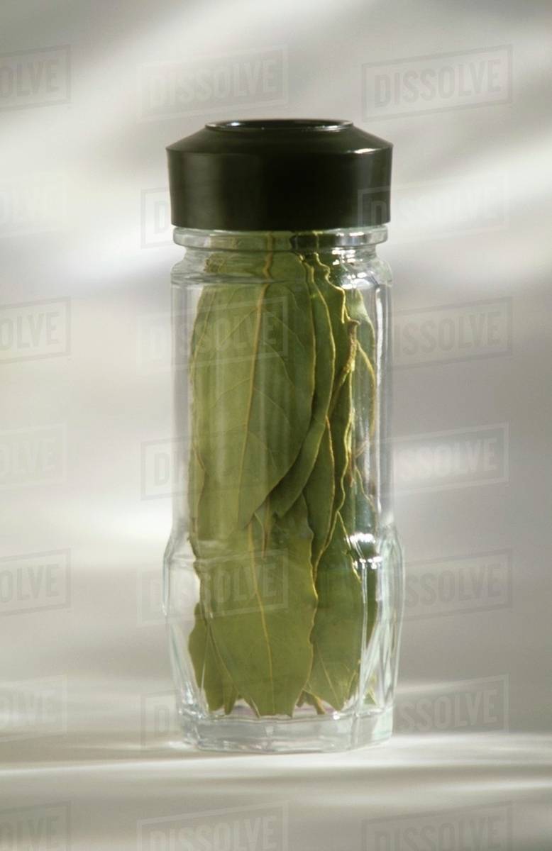Bay Leaves in a Jar Stock Photo Dissolve