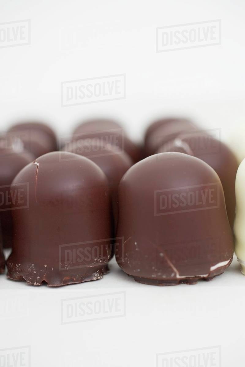 Chocolatecovered marshmallow wafers Stock Photo Dissolve