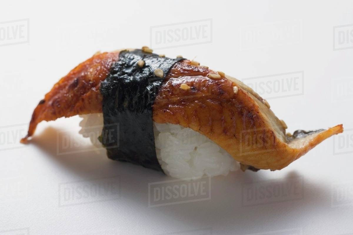 Nigiri sushi with mackerel Stock Photo Dissolve