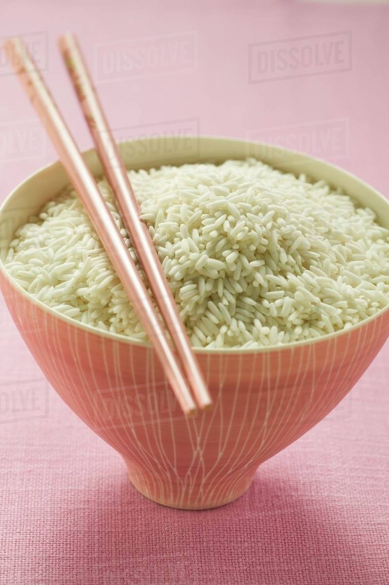 Sticky rice in pink bowl - Royalty-free Stock Photo | Dissolve