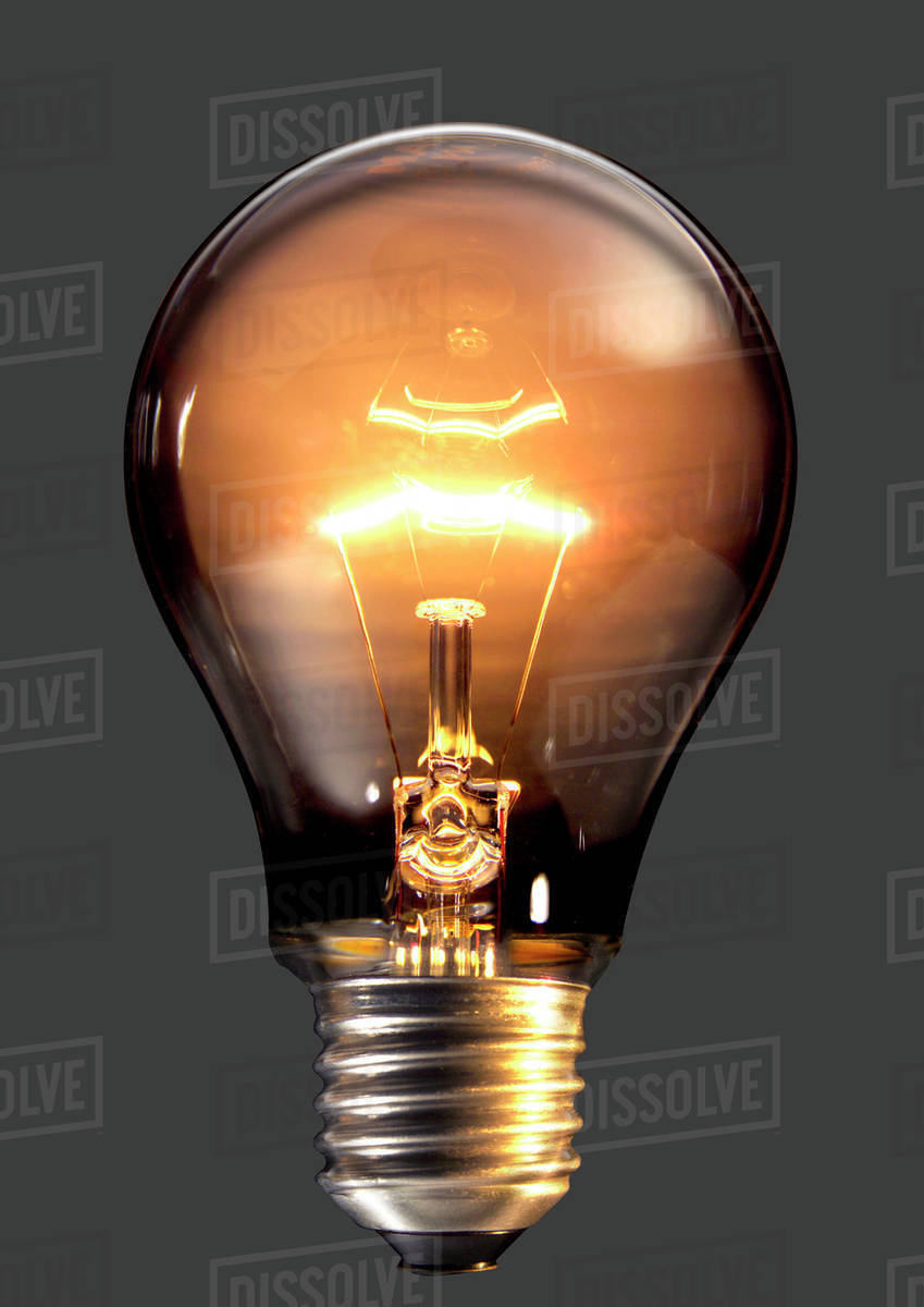 Light bulb, closeup Stock Photo Dissolve