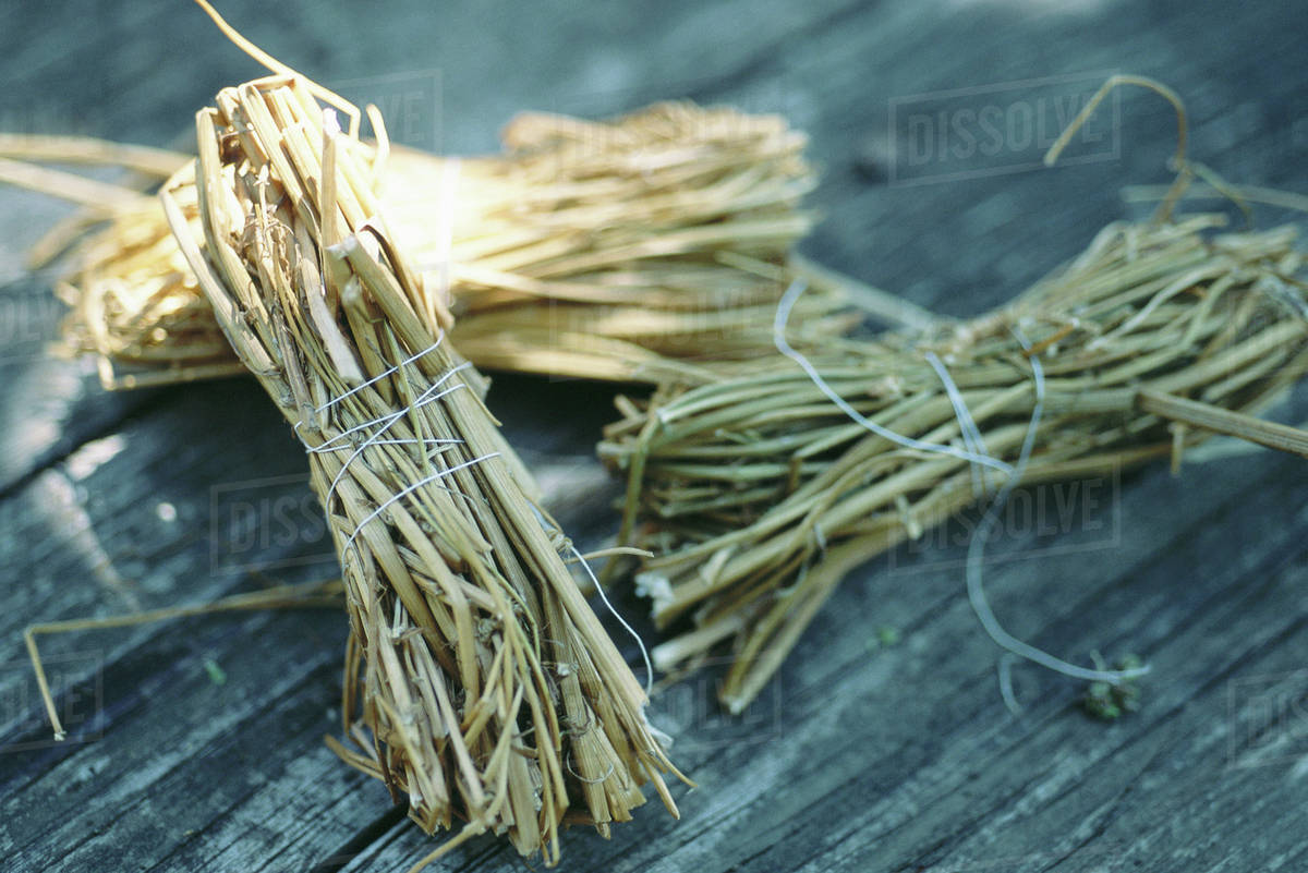 Bundles of dried stems Stock Photo Dissolve