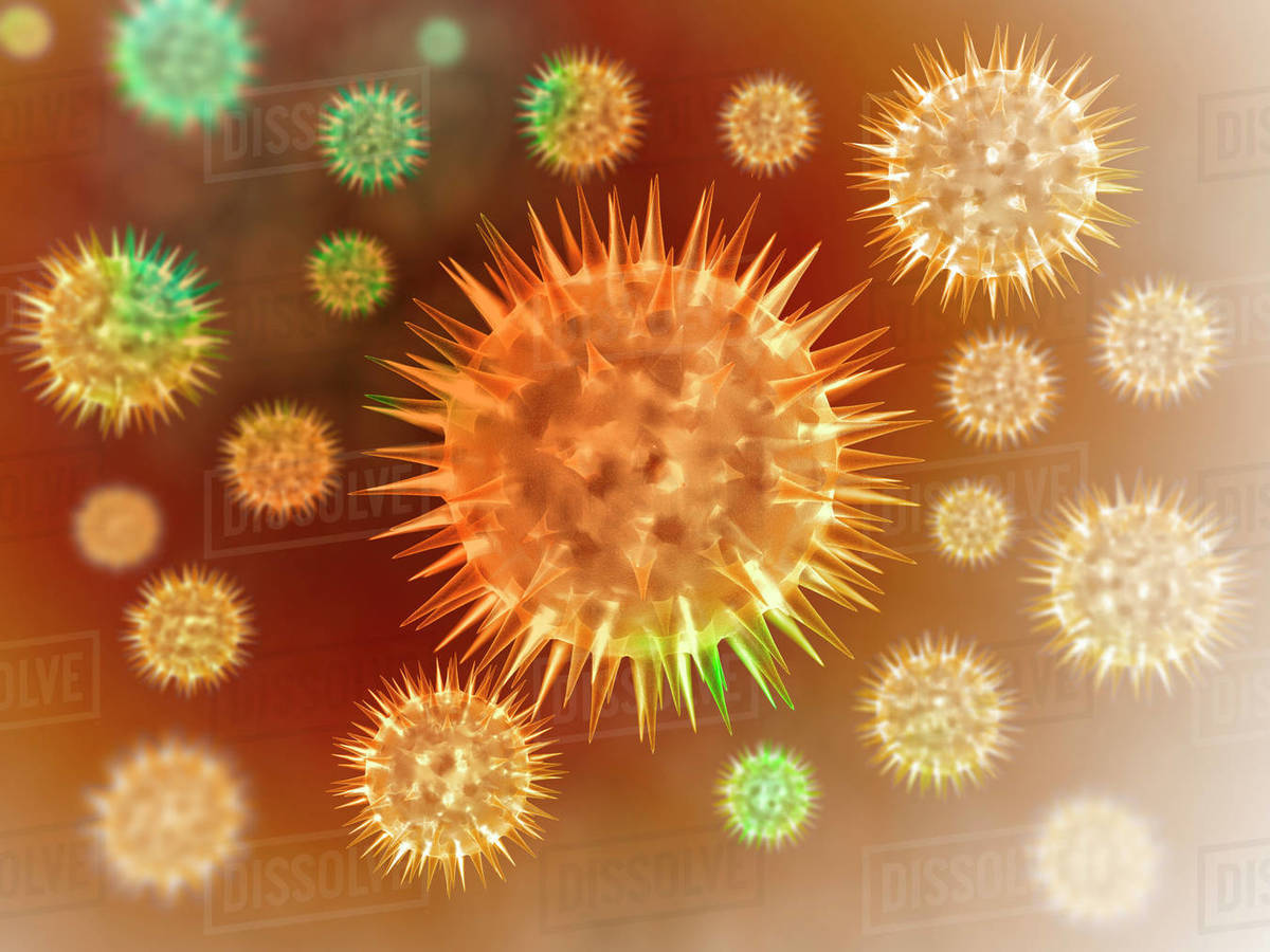 Microscopic view of cancer cells. Cancer occurs when a cell's gene