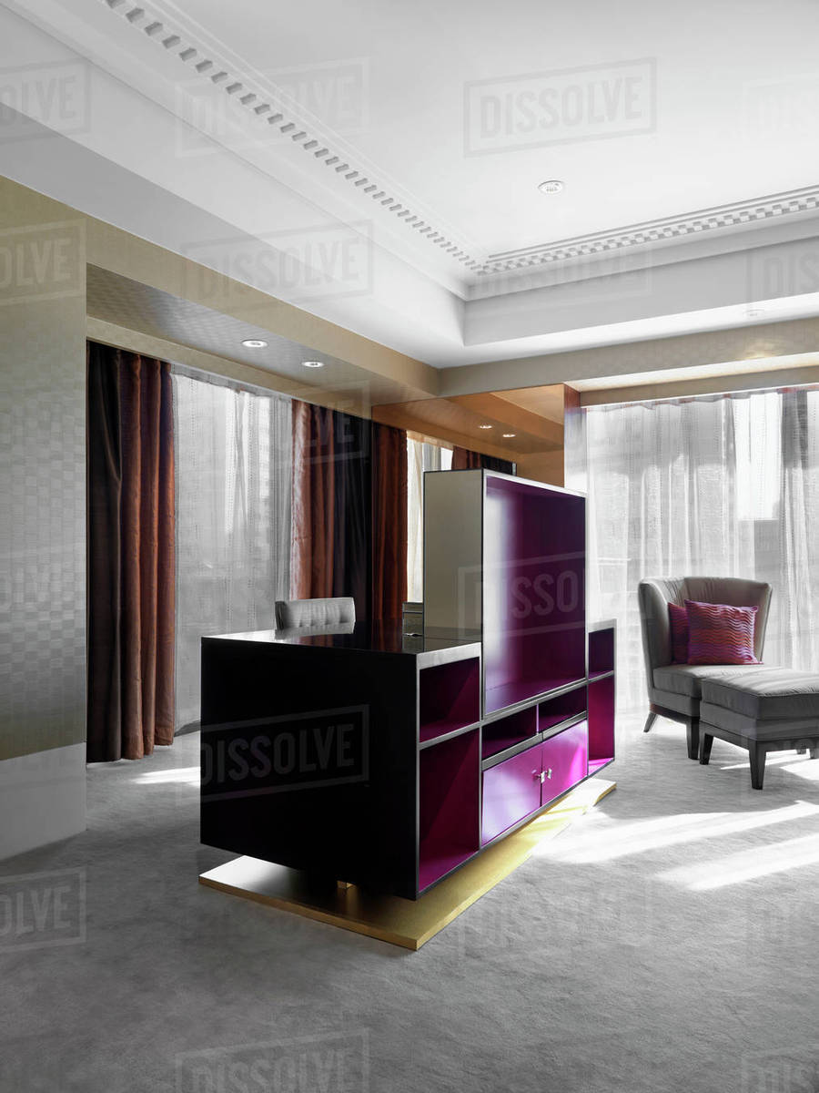 Empty Black And Pink Entertainment Center In Modern Home D145 202 696 Empty Black And Pink Entertainment Center In Modern Home D145 202 696