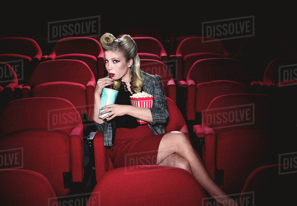 glamorous woman in vintage