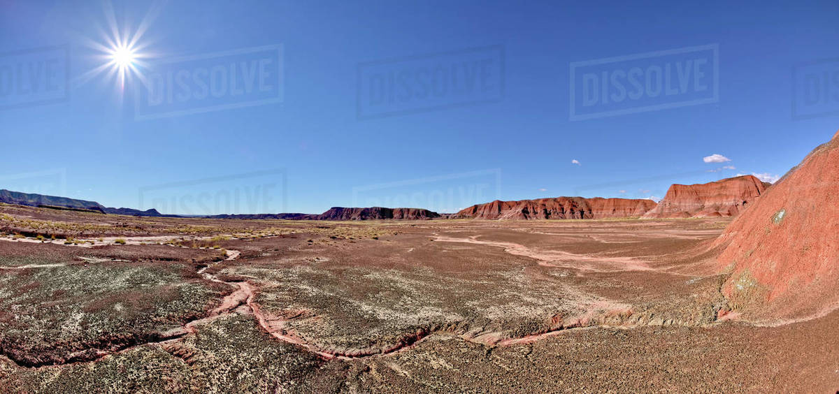 Panorama view of Kachina Valley just north of Kachina Point in the