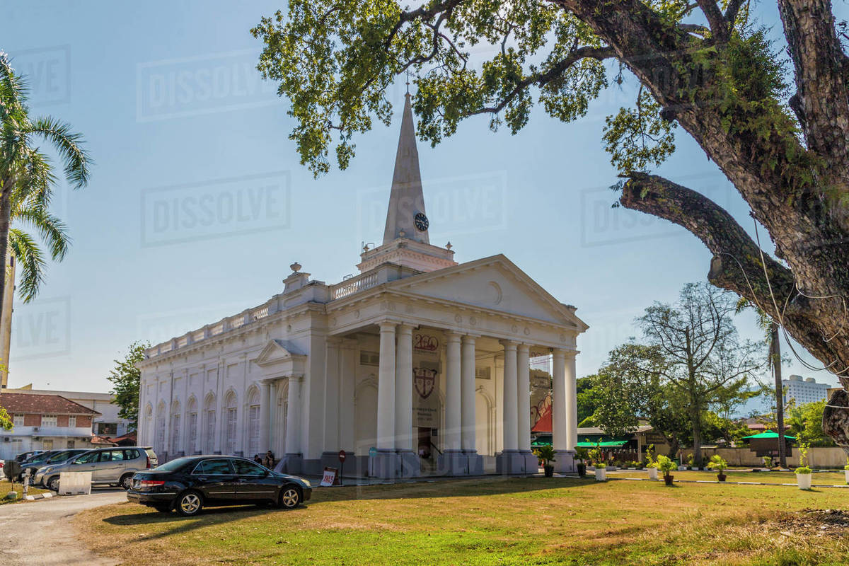 St. Georges church, George Town, Penang Island, Malaysia, Southeast Asia, Asia Rights-managed stock photo