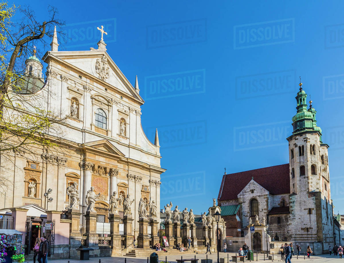 The Church of Saint Peter and Saint Paul in the medieval old town, UNESCO World Heritage Site, in Krakow, Poland, Europe Rights-managed stock photo