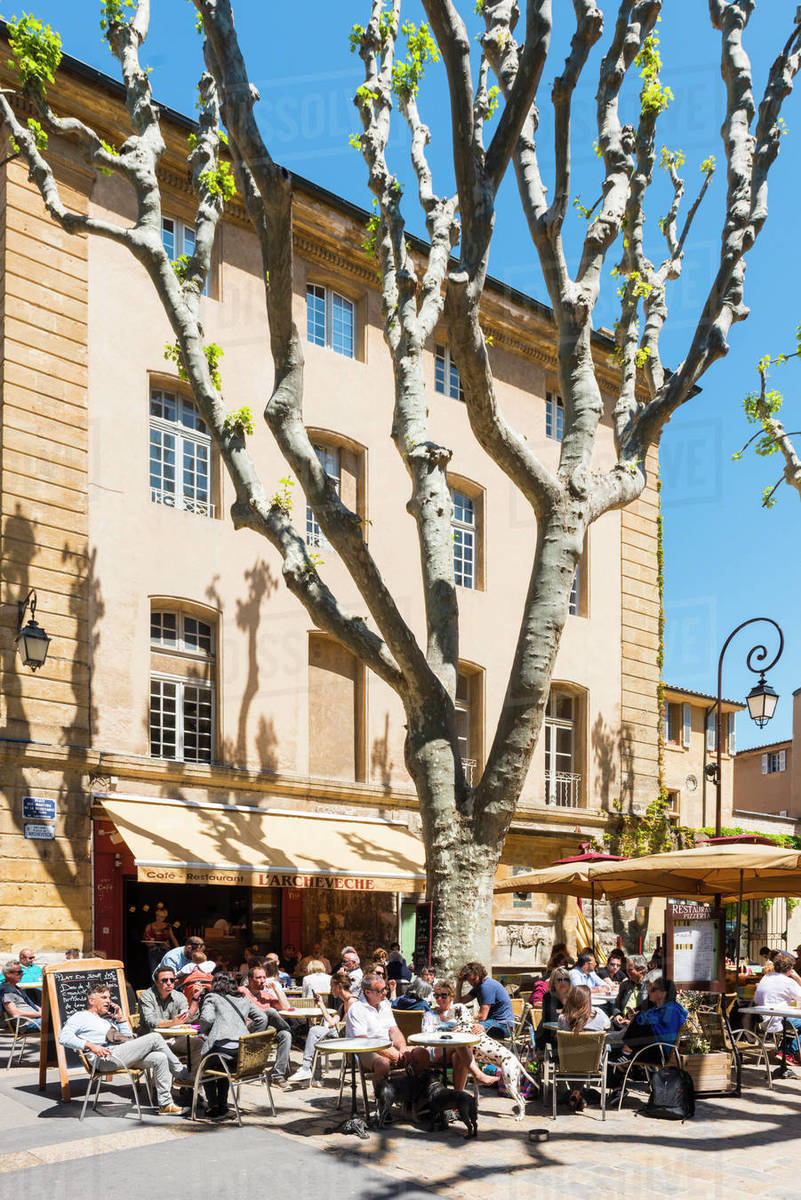 Cafe, Aix en Provence, Bouches du Rhone, Provence, ProvenceAlpesCote d