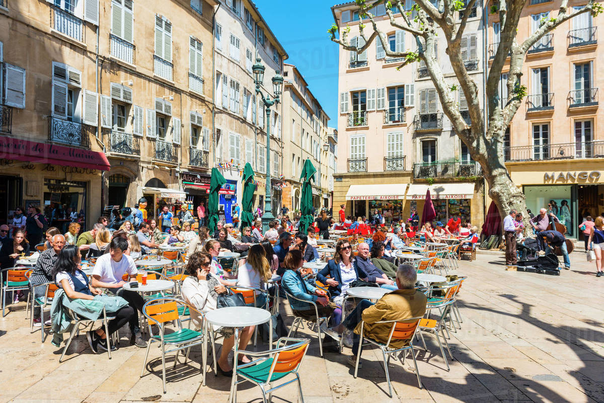 Cafe, Aix en Provence, Bouches du Rhone, Provence, ProvenceAlpesCote d