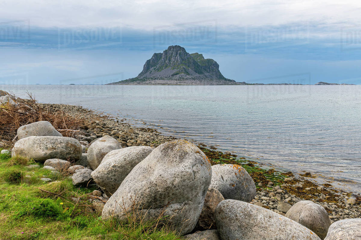 Huge monolith in the UNESCO World Heritage Site, the Vega Archipelago