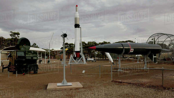 WOOMERA, AUSTRALIA - the historic nuclear armed blue steel rocket at ...