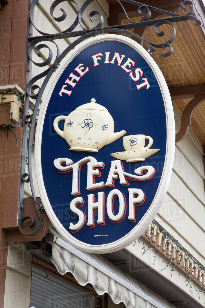 WA, La Conner, La Conner shops, a tourists' delight Stock Photo