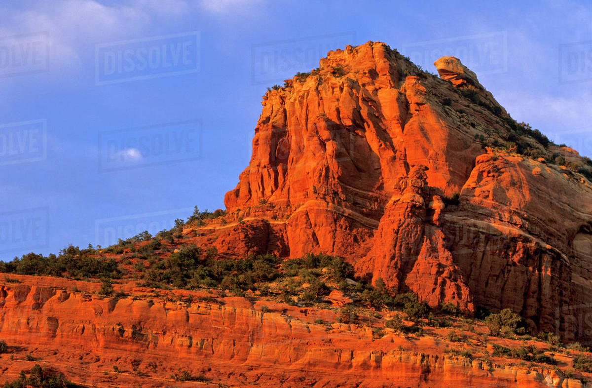 Red Rocks at Sterling Canyon in Sedona Arizona Stock Photo Dissolve