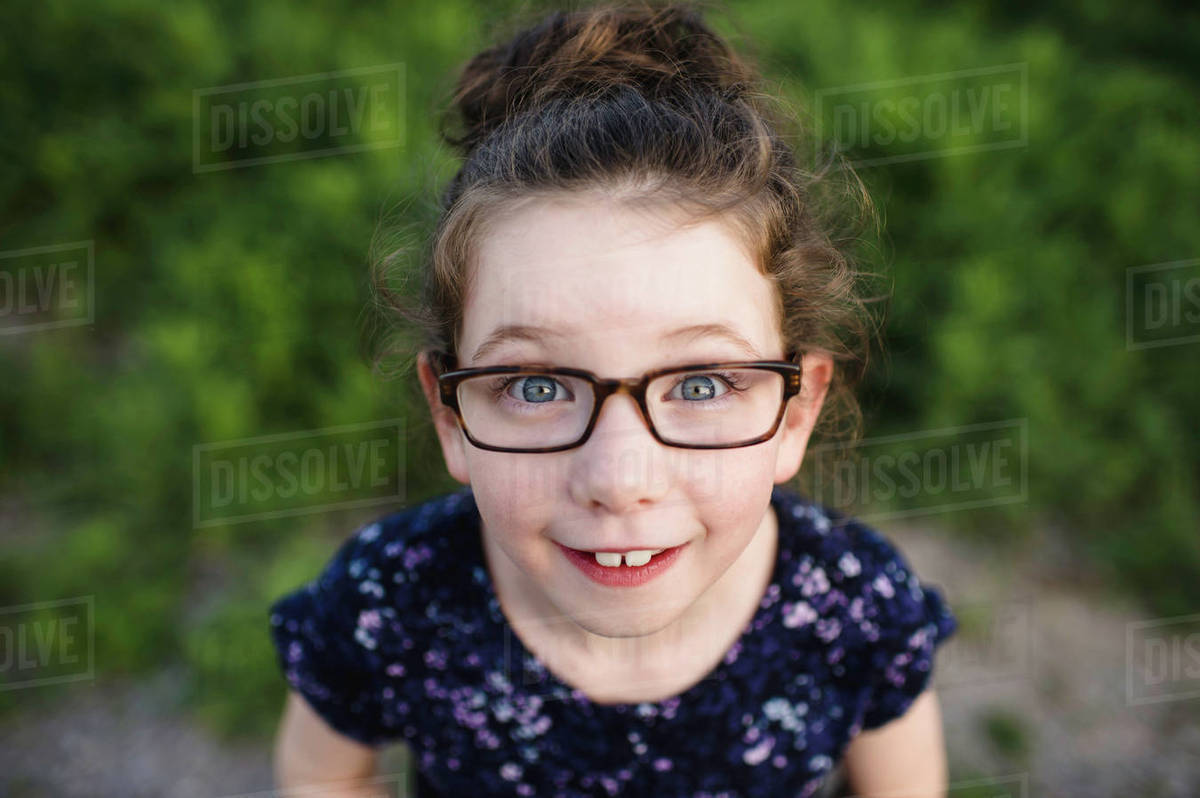 cute girl wearing glasses