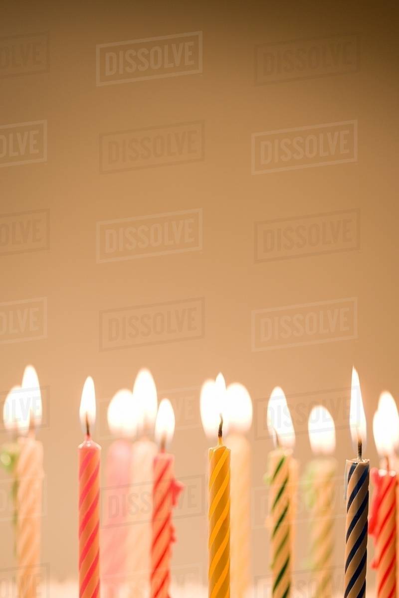 Birthday candles Stock Photo Dissolve