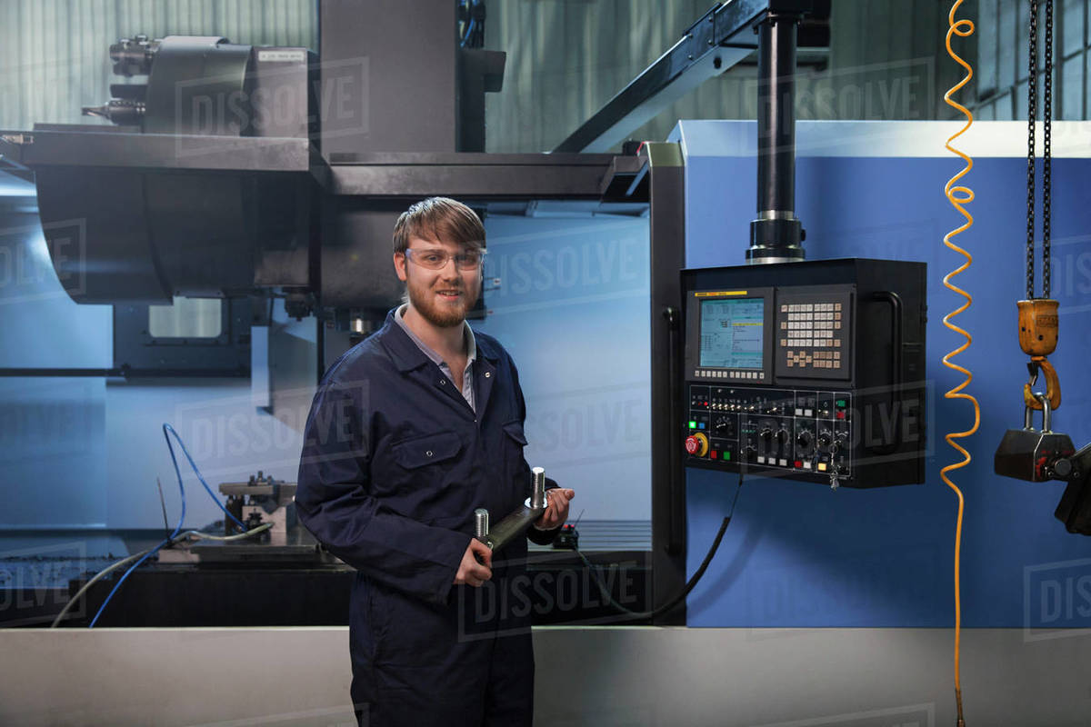 Portrait of Machine Operator - Royalty-free Stock Photo | Dissolve