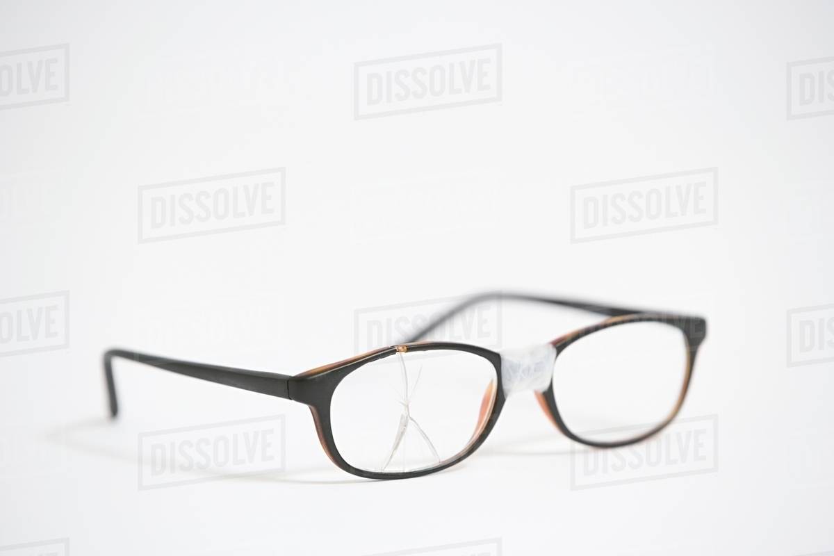 Broken glasses Royalty-free Stock Photo Dissolve