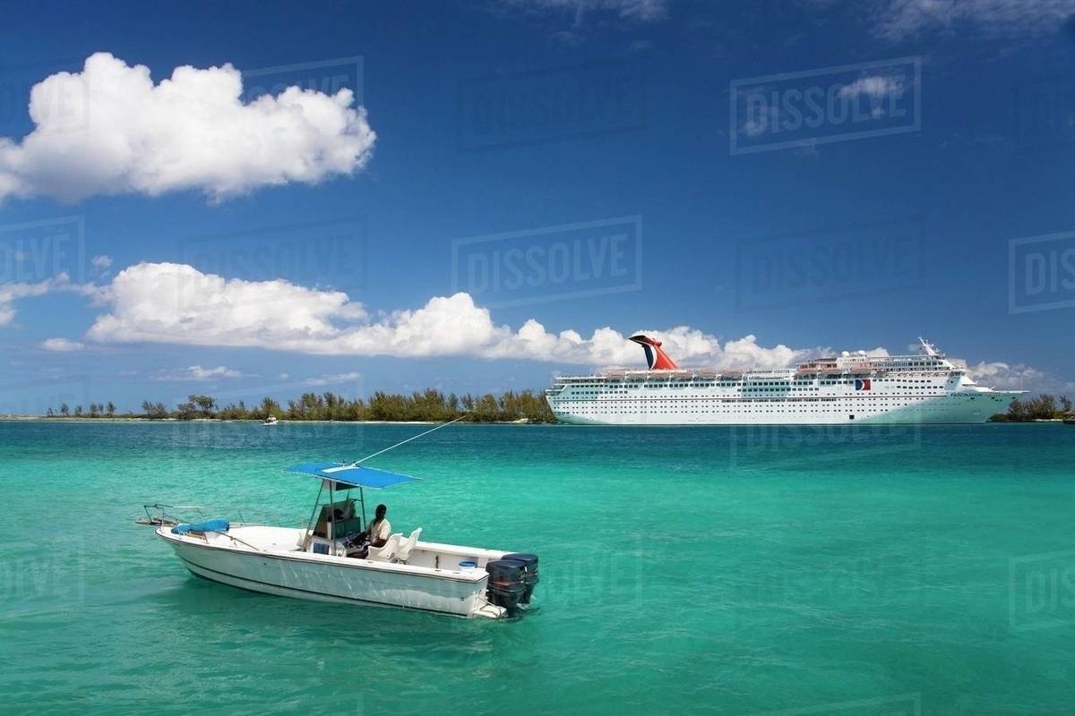 Boat In Nassau Harbor Stock Photo Dissolve
