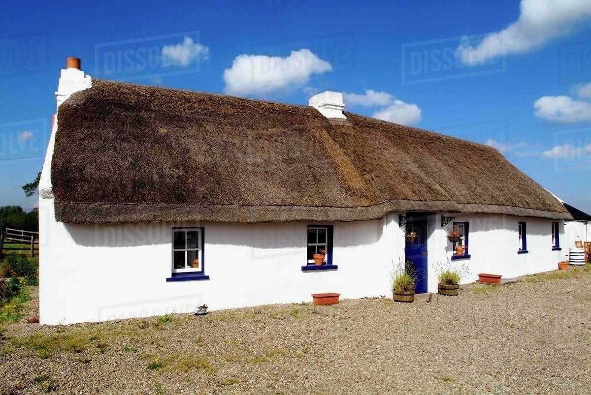Thatched Cottage, Co. Armagh, Ireland Stock Photo Dissolve Thatched Cottage, Co. Armagh, Ireland Stock Photo Dissolve