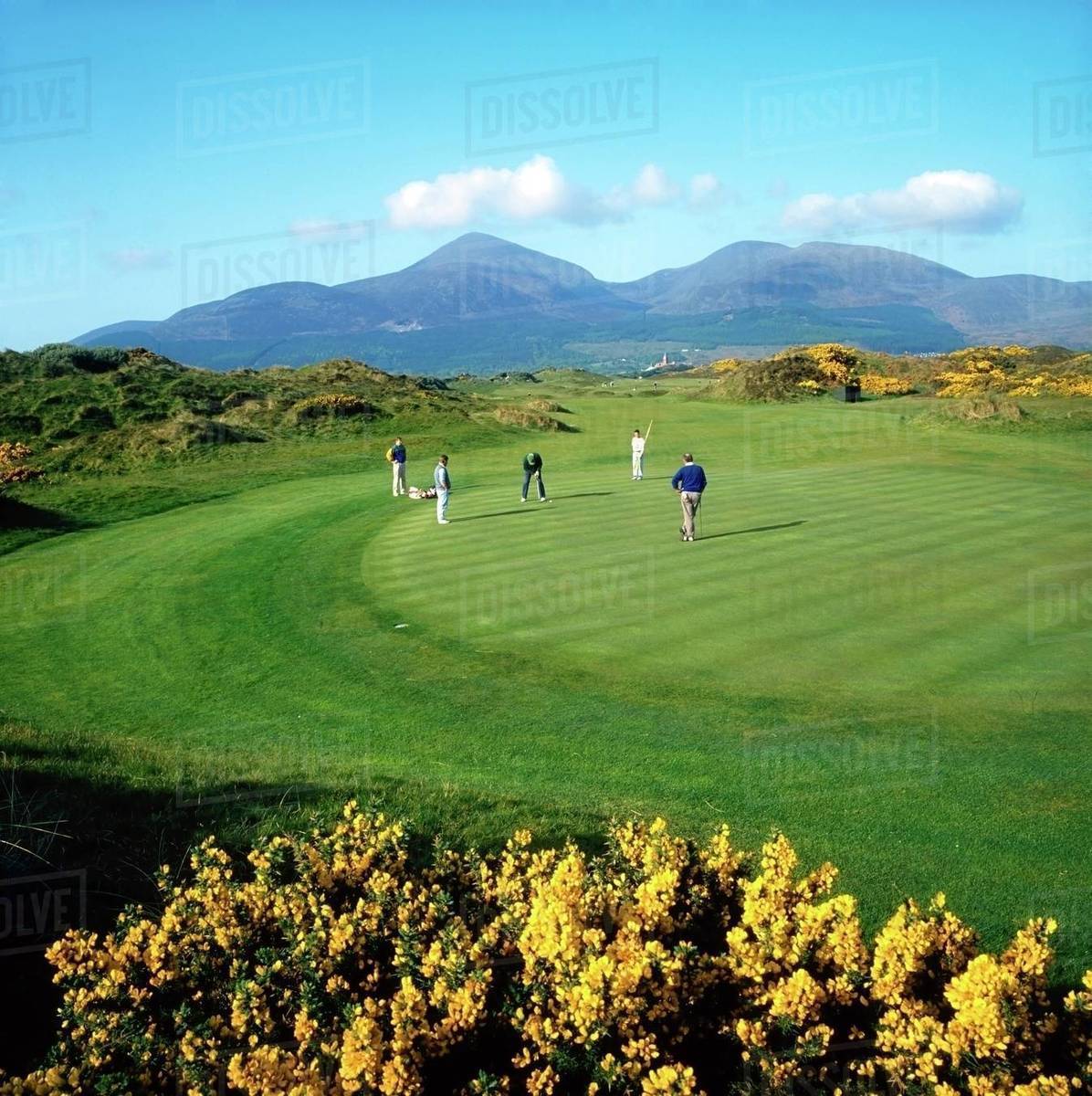 Royal County Down Golf Club, Newcastle, Co Down, Ireland Stock Photo