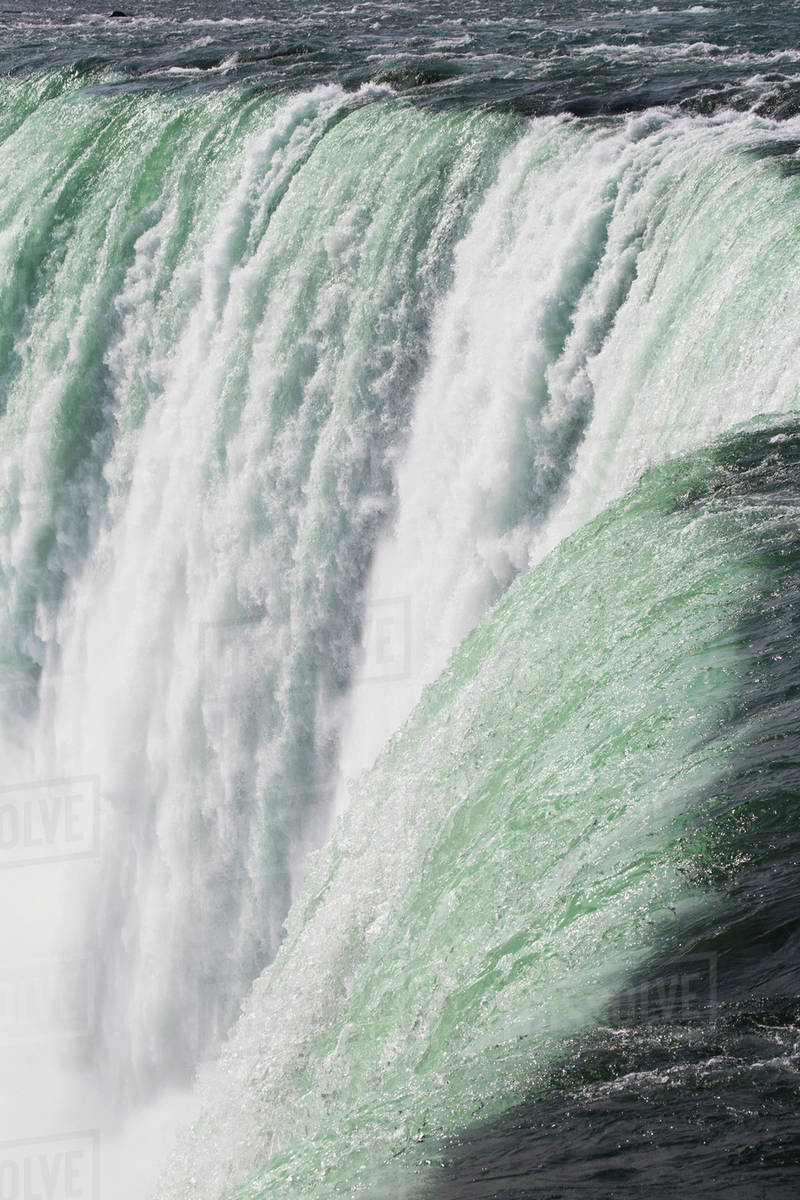 Close up of Niagara Falls, Horseshoe Falls; Niagara Falls, Ontario