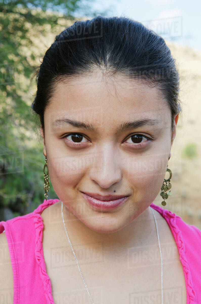 Portrait of a young mexican woman; Guanajuato, Mexico Royalty-free stock photo