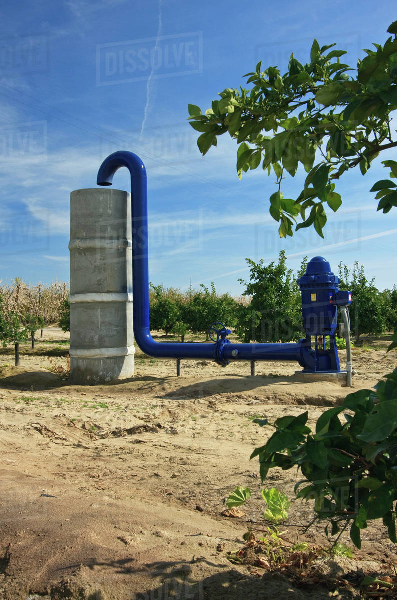 Agriculture Electric powered irrigation water pump and standpipe in