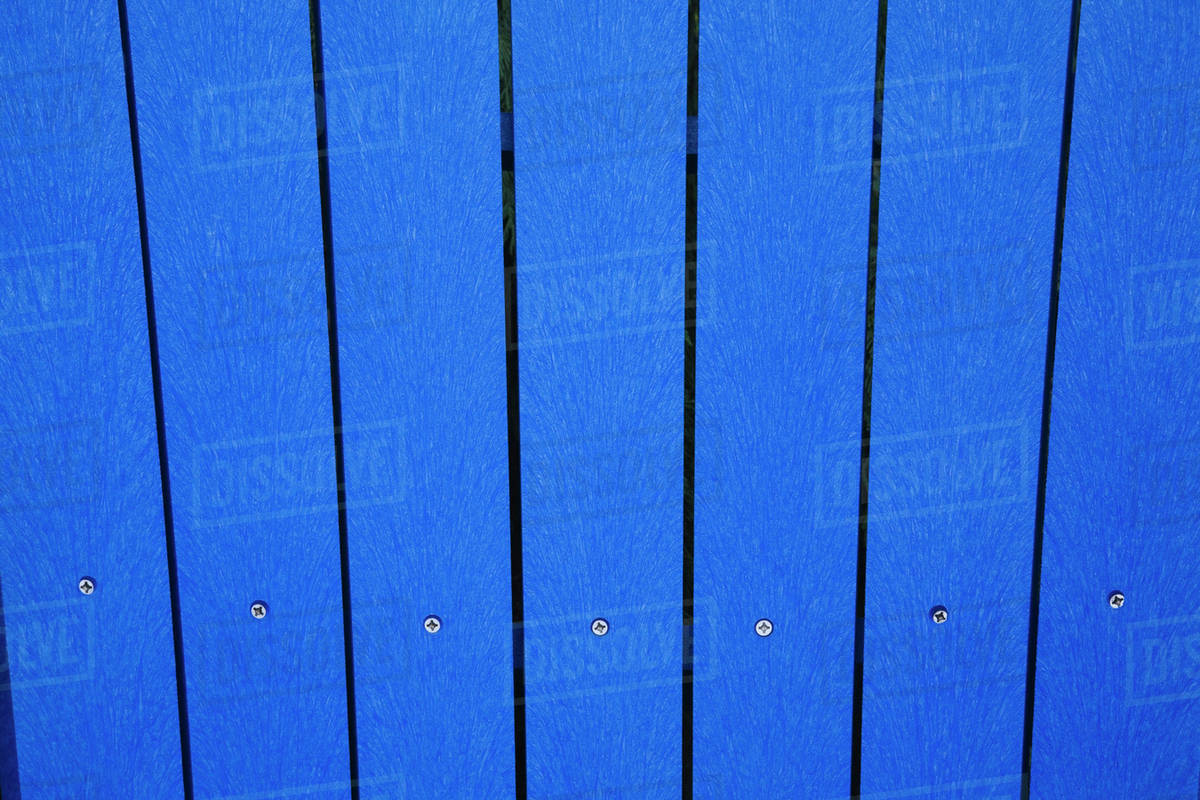 Close Up Of The Blue Planks Composite Materials Plastic And Wood Close Up Of The Blue Planks Composite Materials Plastic And Wood In A Garden Chair Back Quebec Canada