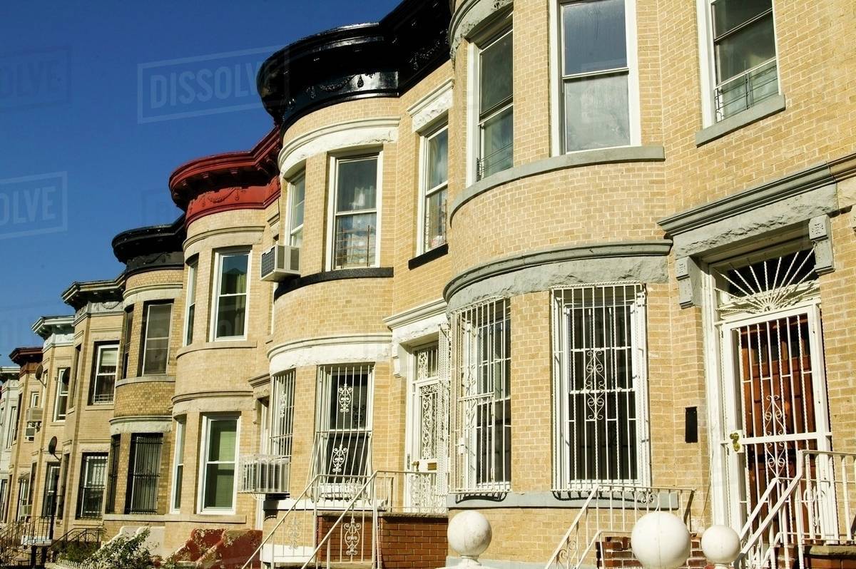 Row Houses In New York City, New York, Usa Stock Photo Dissolve