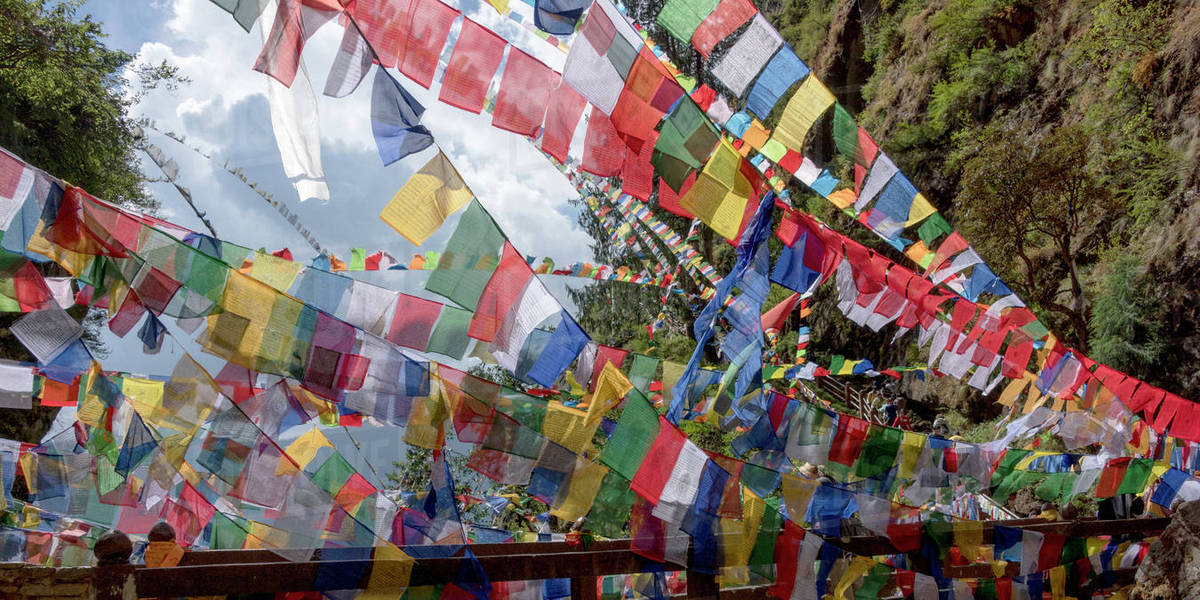Image result for prayer flags in bhutan