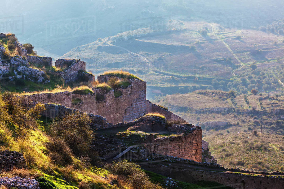 Mountain In Upper Corinth; Corinth, Greece Stock Photo Dissolve