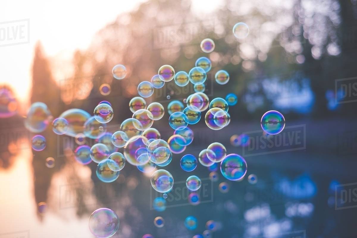 Bubbles floating Stock Photo Dissolve