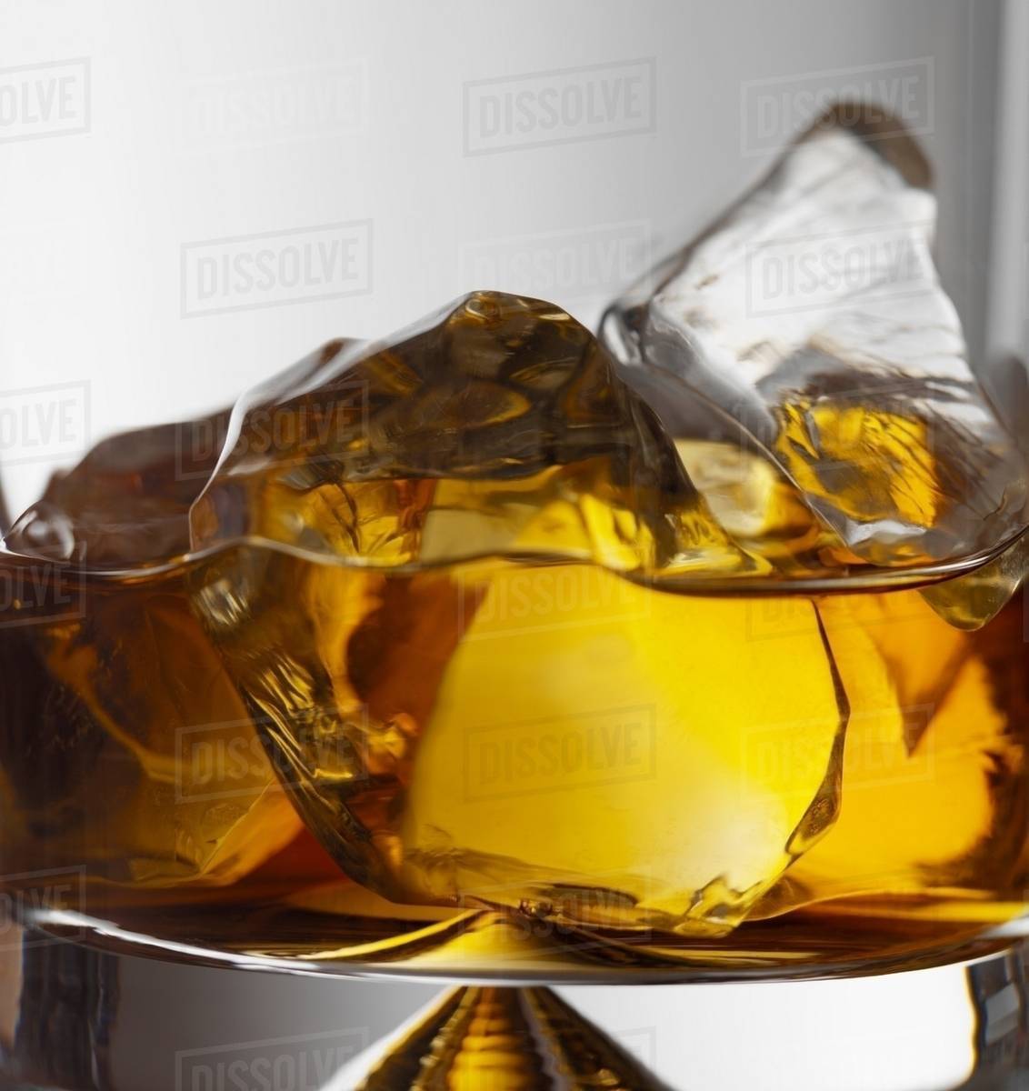 Brandy on the rocks Stock Photo Dissolve