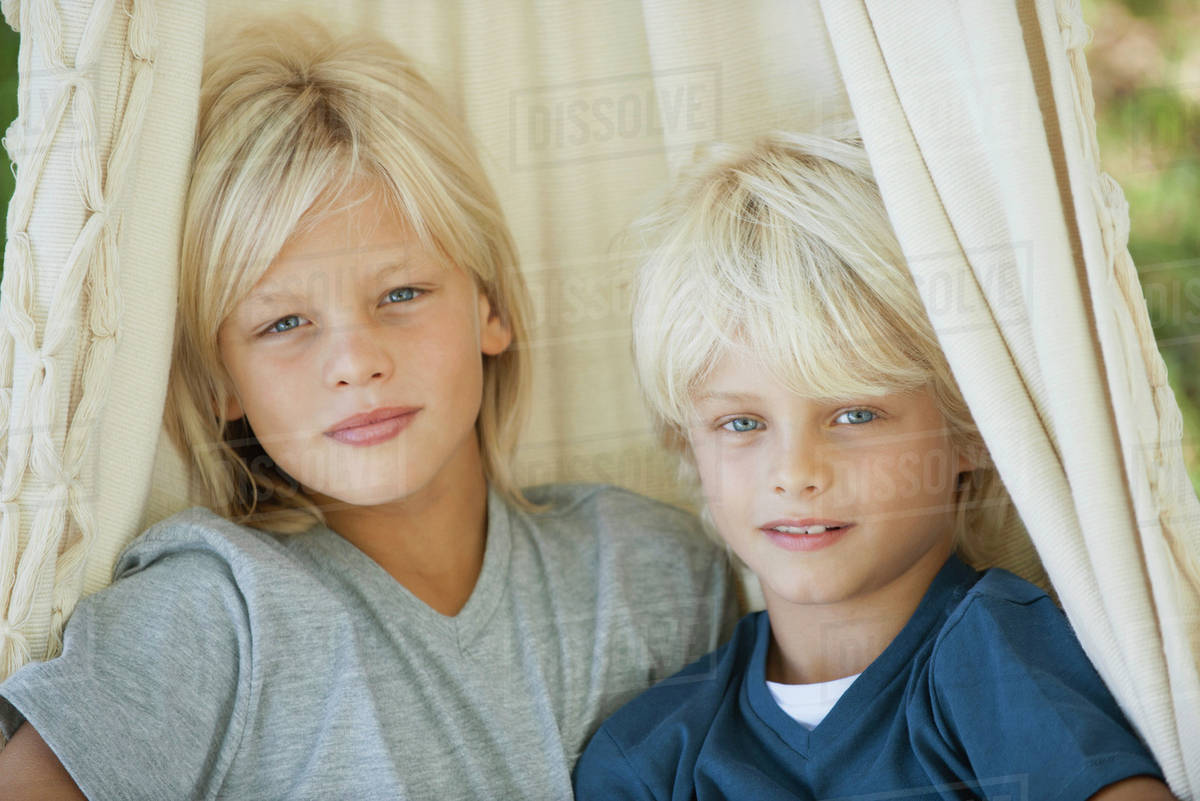 Young brothers, portrait Stock Photo Dissolve