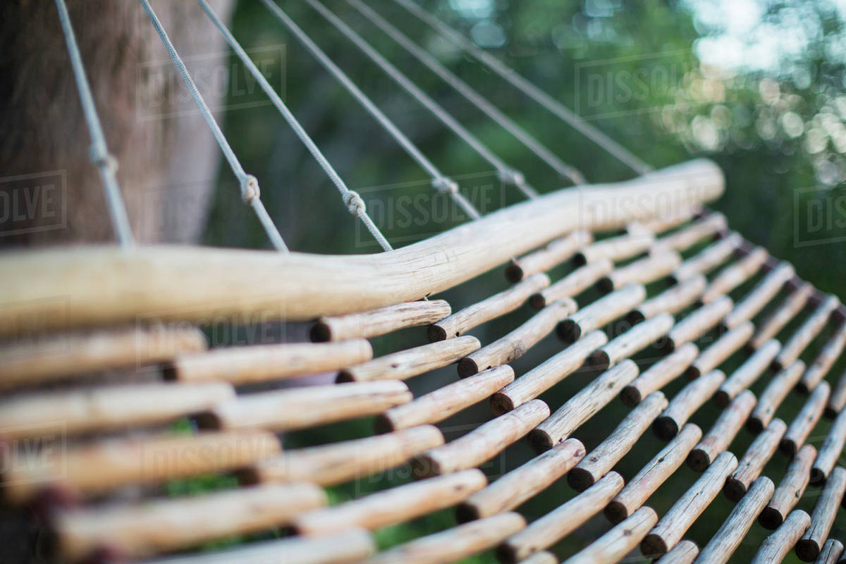 Wooden hammock Stock Photo Dissolve