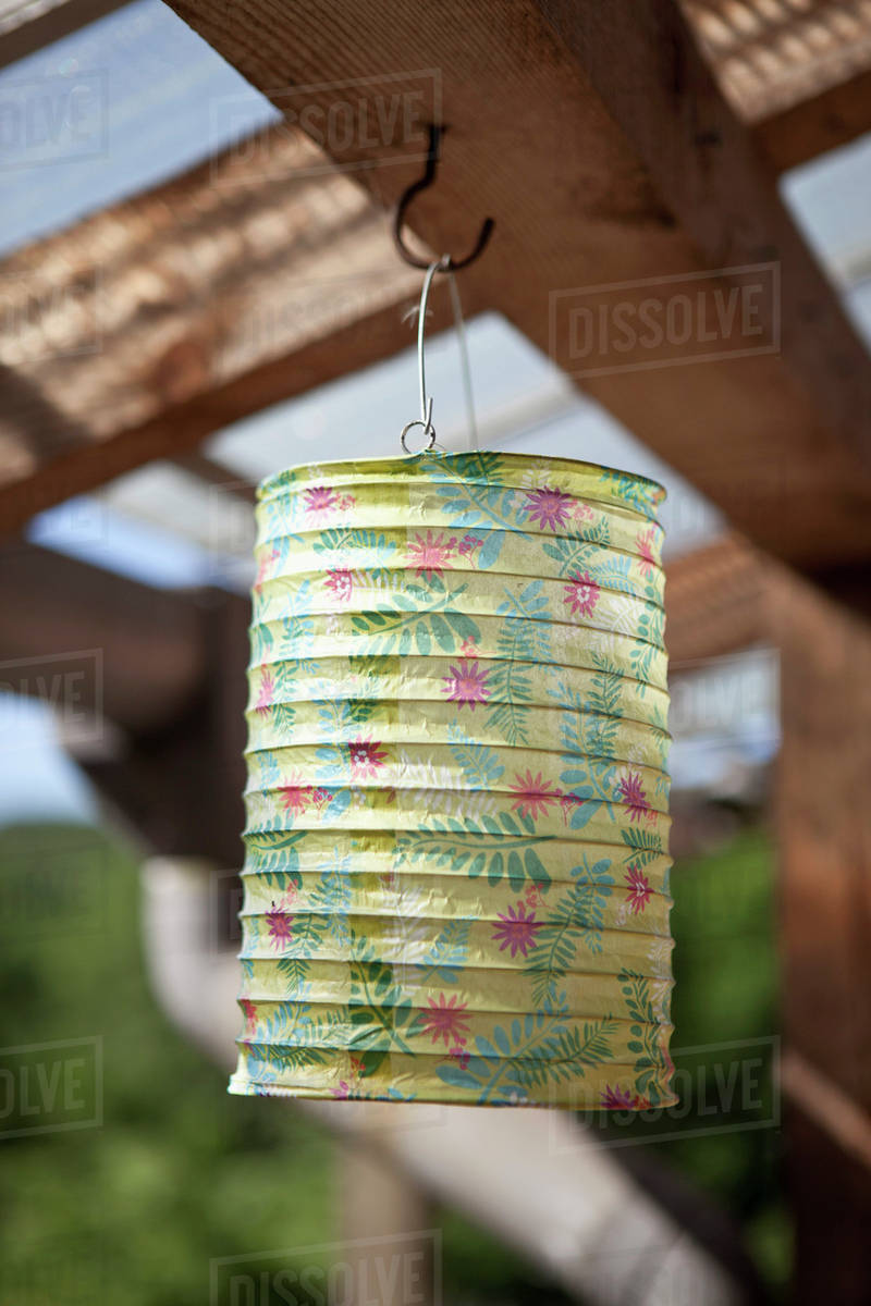 A paper lantern hanging Stock Photo Dissolve